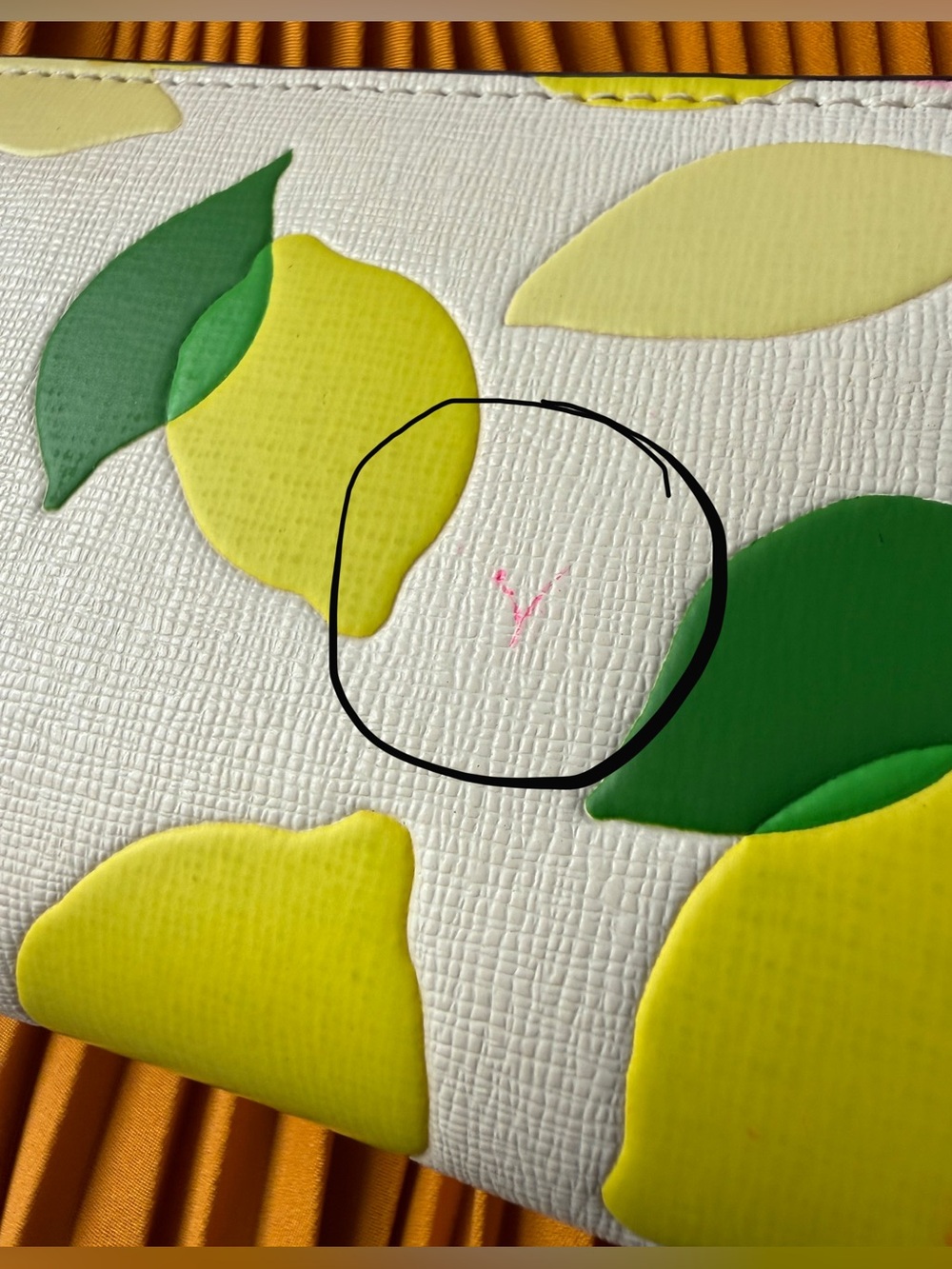 Kate Spade Morgan Lemon Toss Embossed Compact Wallet - Picture 7 of 16